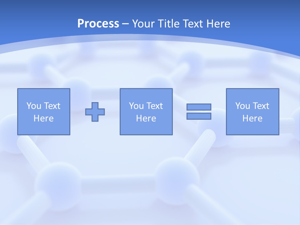 A Blue And White Background With Blue Circles PowerPoint Template