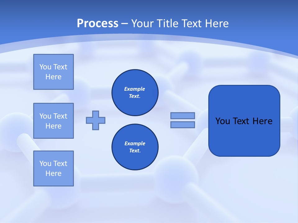 A Blue And White Background With Blue Circles PowerPoint Template