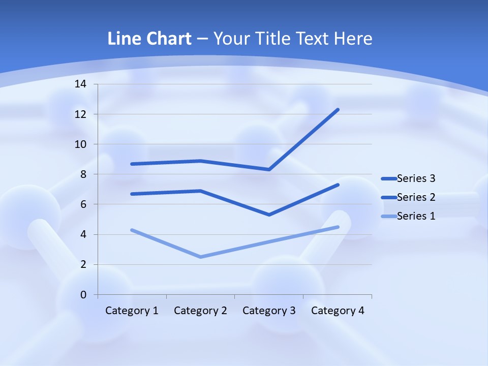 A Blue And White Background With Blue Circles PowerPoint Template