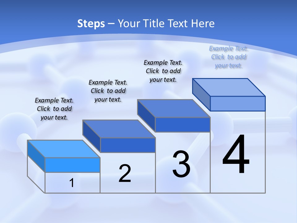 A Blue And White Background With Blue Circles PowerPoint Template