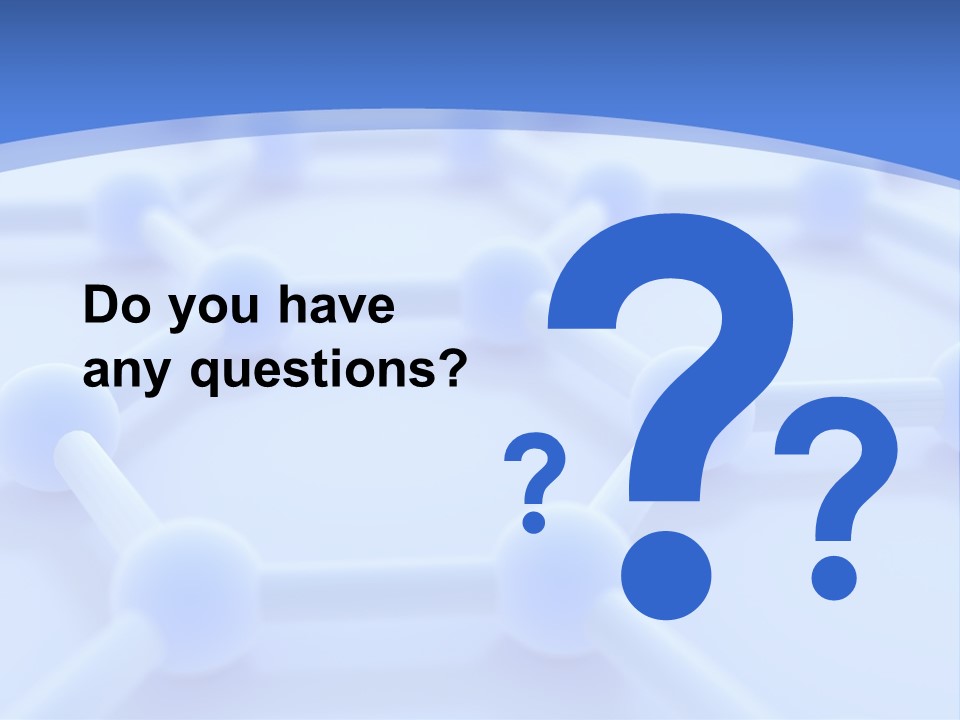 A Blue And White Background With Blue Circles PowerPoint Template