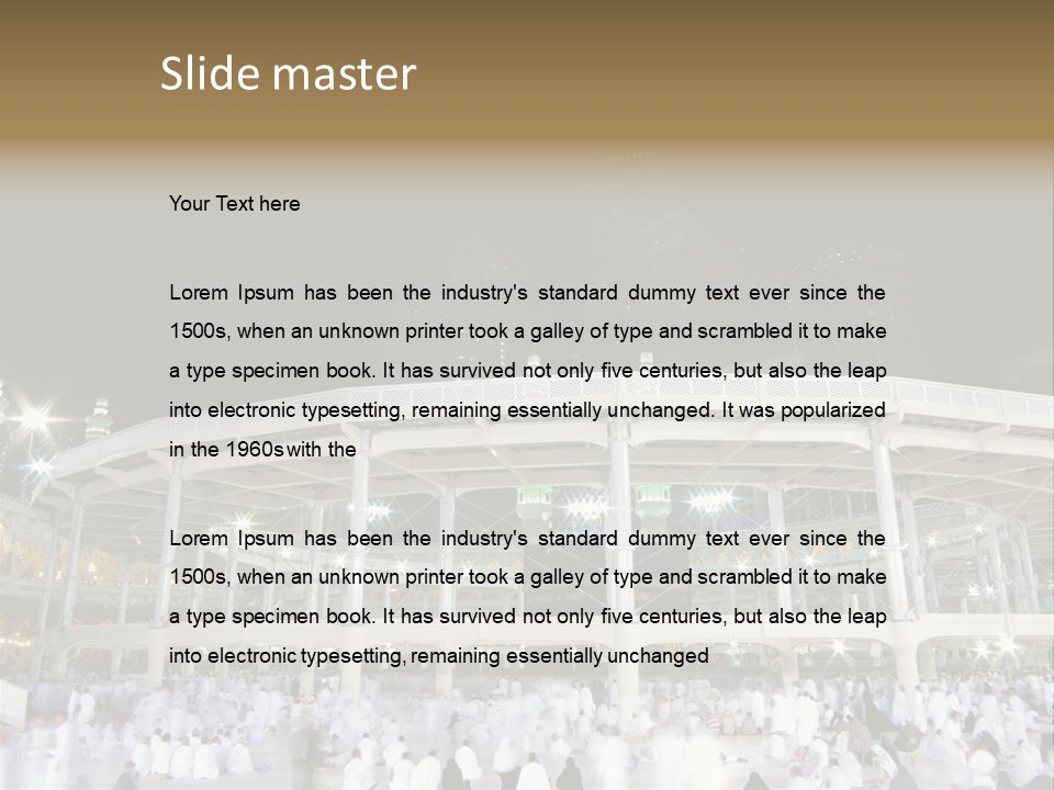 A Large Building With A Clock Tower In The Background PowerPoint Template