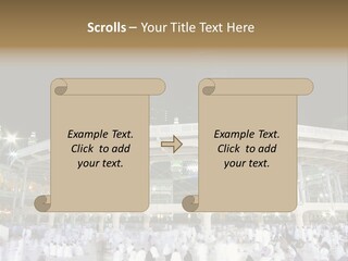 A Large Building With A Clock Tower In The Background PowerPoint Template