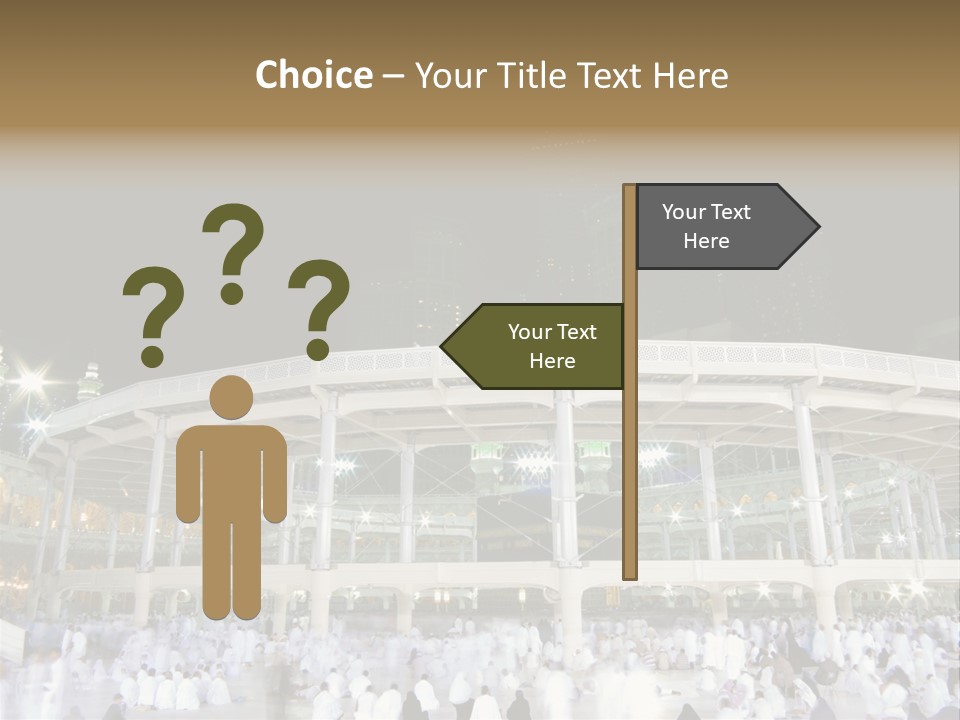 A Large Building With A Clock Tower In The Background PowerPoint Template