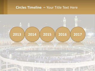 A Large Building With A Lot Of Lights In It PowerPoint Template