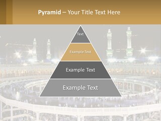 A Large Building With A Lot Of Lights In It PowerPoint Template