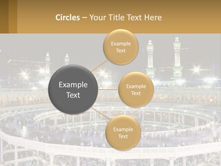 A Large Building With A Lot Of Lights In It PowerPoint Template