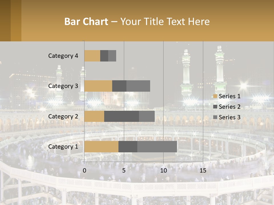 A Large Building With A Lot Of Lights In It PowerPoint Template