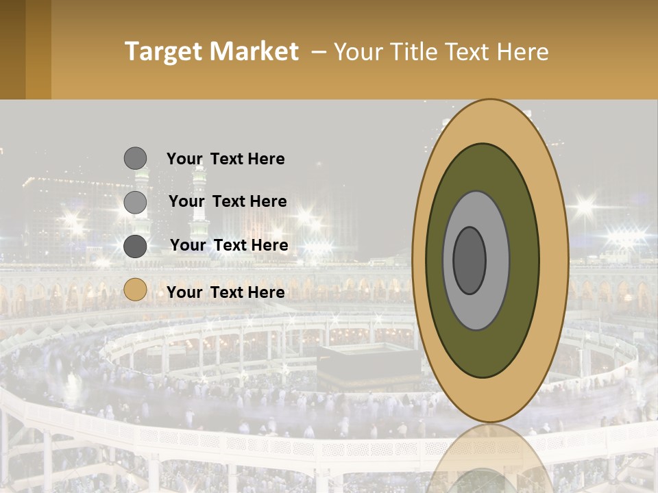 A Large Building With A Lot Of Lights In It PowerPoint Template