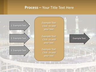 A Large Building With A Lot Of Lights In It PowerPoint Template