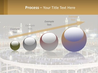 A Large Building With A Lot Of Lights In It PowerPoint Template