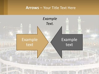 A Large Building With A Lot Of Lights In It PowerPoint Template