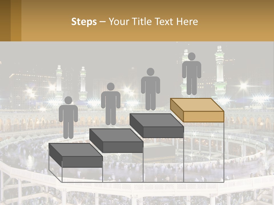 A Large Building With A Lot Of Lights In It PowerPoint Template