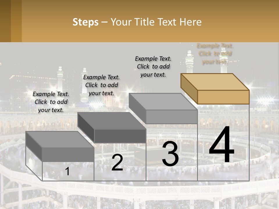 A Large Building With A Lot Of Lights In It PowerPoint Template
