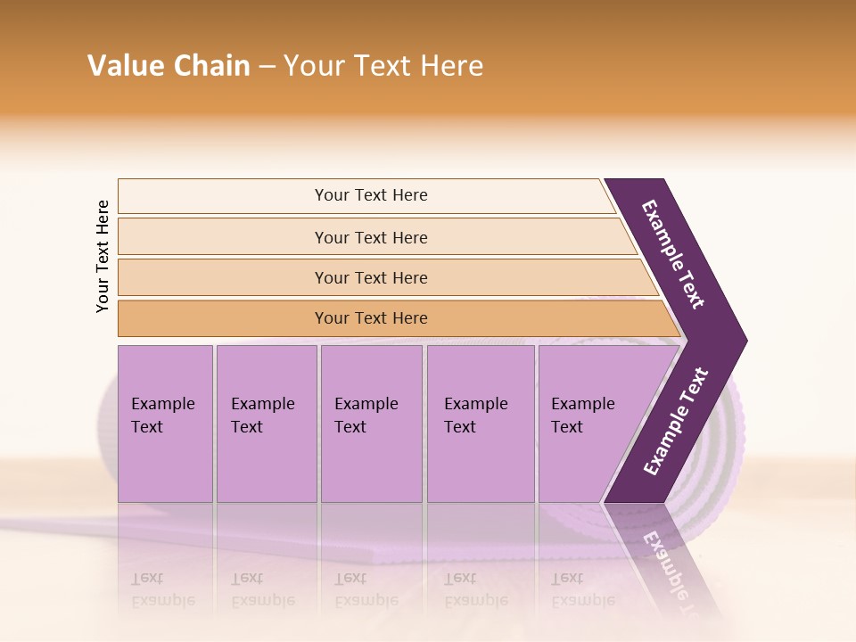 A Yoga Mat On A Table With A White Background PowerPoint Template