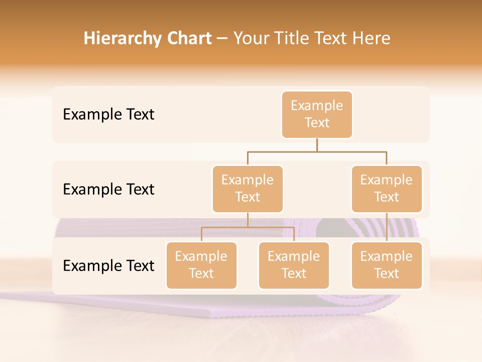 A Yoga Mat On A Table With A White Background PowerPoint Template