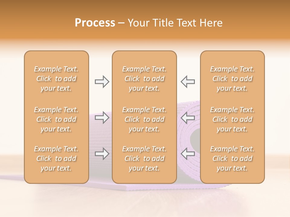 A Yoga Mat On A Table With A White Background PowerPoint Template