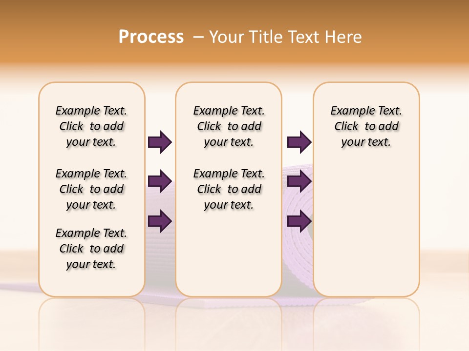 A Yoga Mat On A Table With A White Background PowerPoint Template