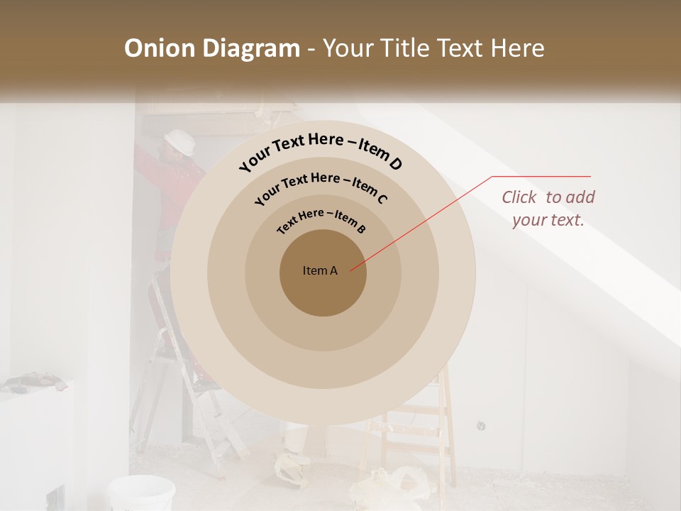 A Couple Of Men Working On A Wall In A Room PowerPoint Template