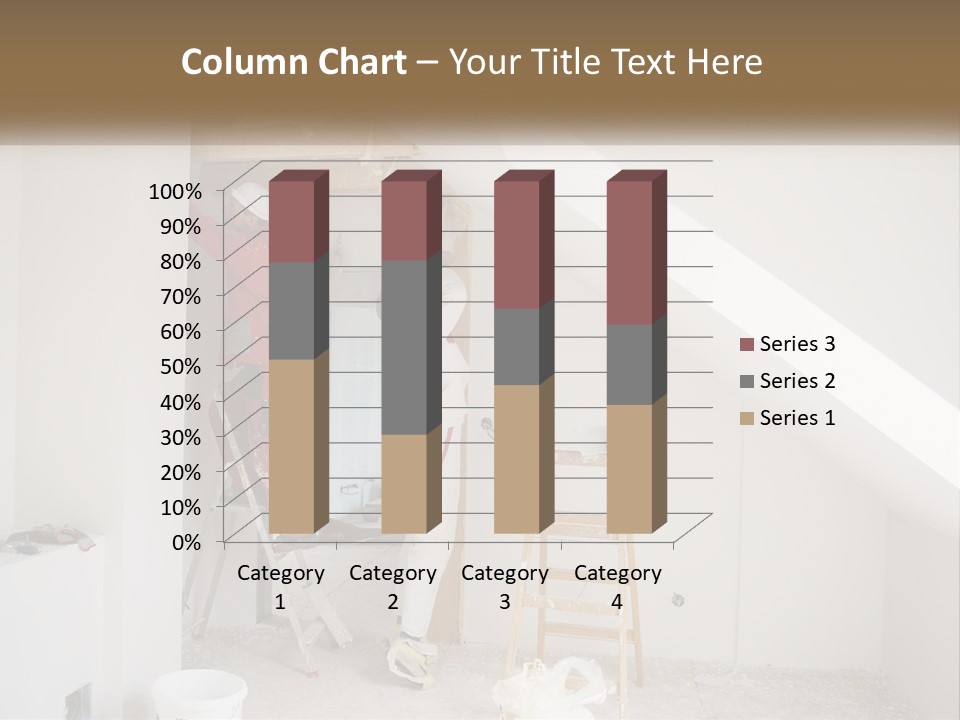 A Couple Of Men Working On A Wall In A Room PowerPoint Template