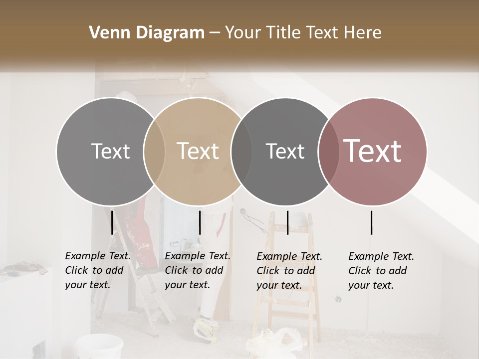 A Couple Of Men Working On A Wall In A Room PowerPoint Template