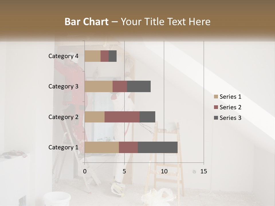 A Couple Of Men Working On A Wall In A Room PowerPoint Template