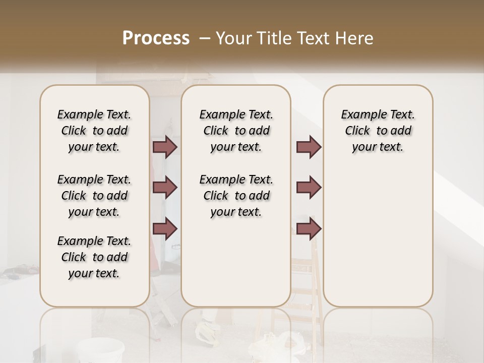 A Couple Of Men Working On A Wall In A Room PowerPoint Template
