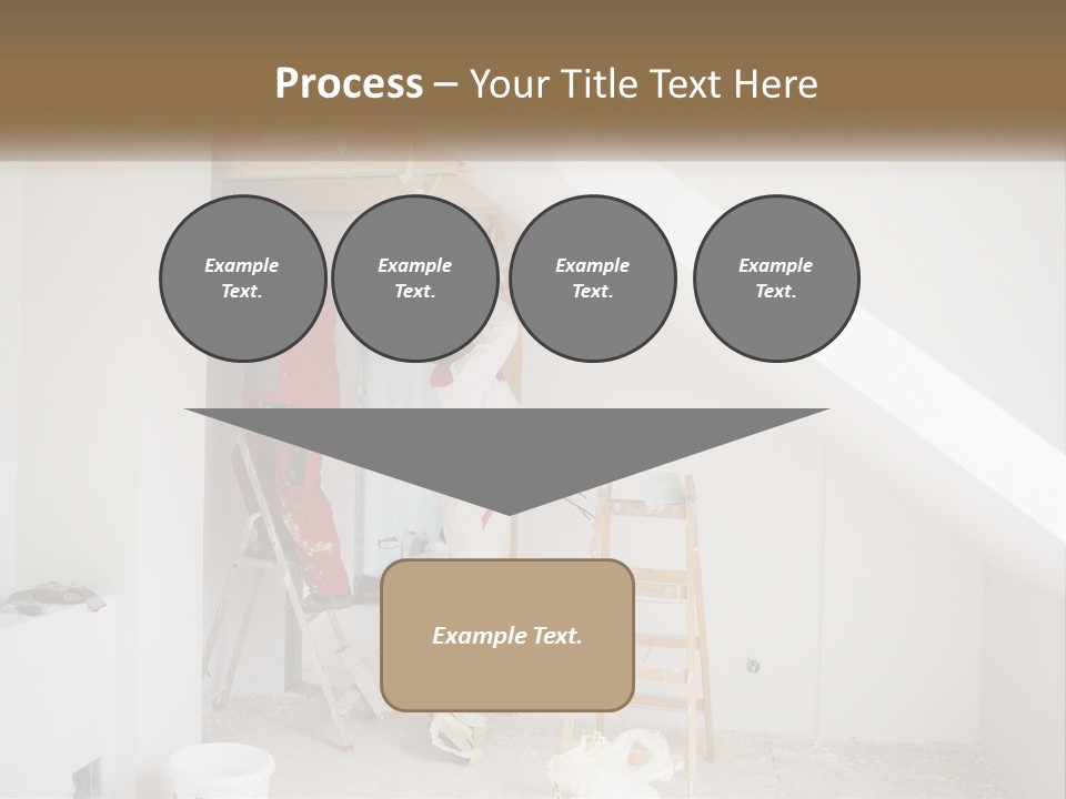 A Couple Of Men Working On A Wall In A Room PowerPoint Template