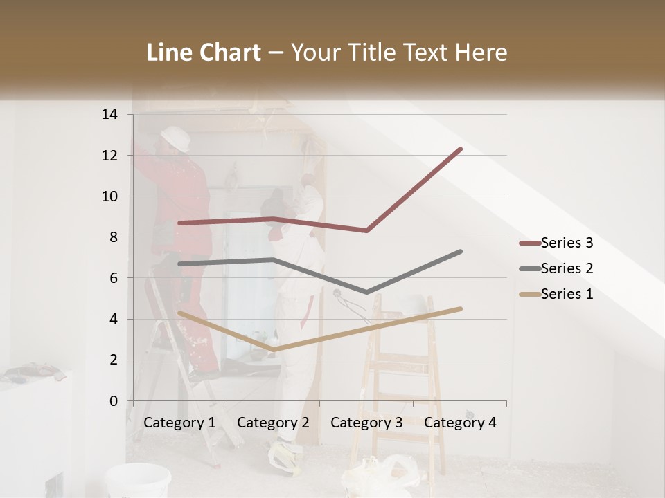 A Couple Of Men Working On A Wall In A Room PowerPoint Template