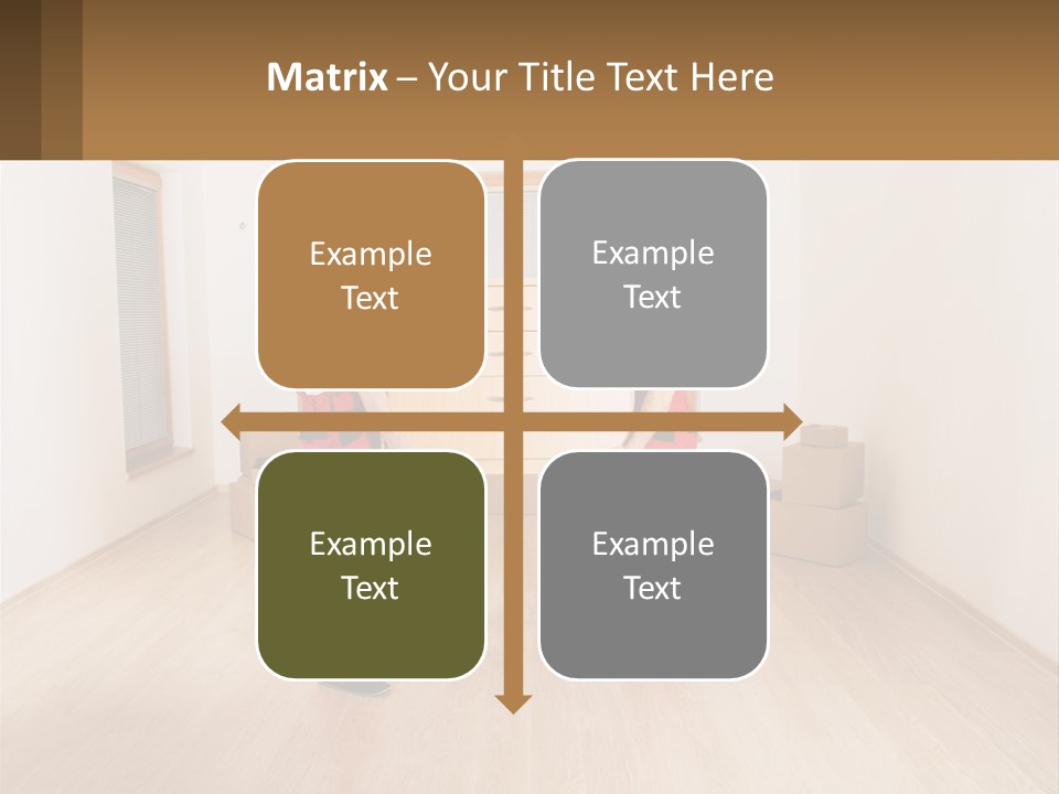 A Couple Of Men Standing Next To Each Other In A Room PowerPoint Template