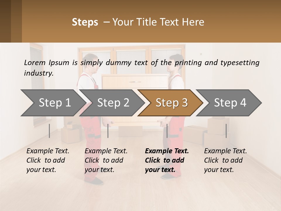 A Couple Of Men Standing Next To Each Other In A Room PowerPoint Template