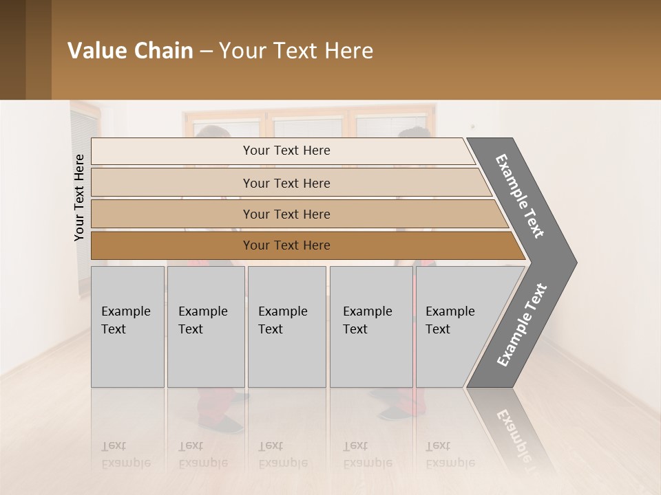 A Couple Of Men Standing Next To Each Other In A Room PowerPoint Template