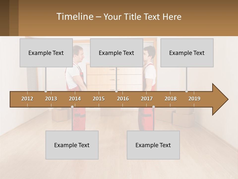 A Couple Of Men Standing Next To Each Other In A Room PowerPoint Template
