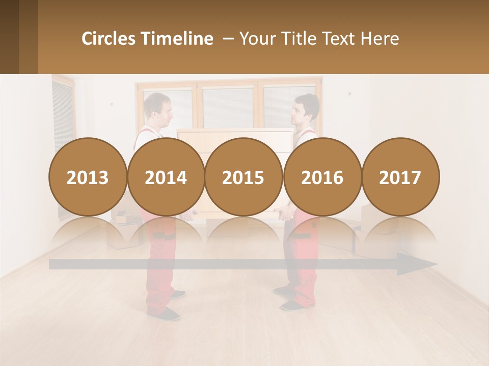 A Couple Of Men Standing Next To Each Other In A Room PowerPoint Template