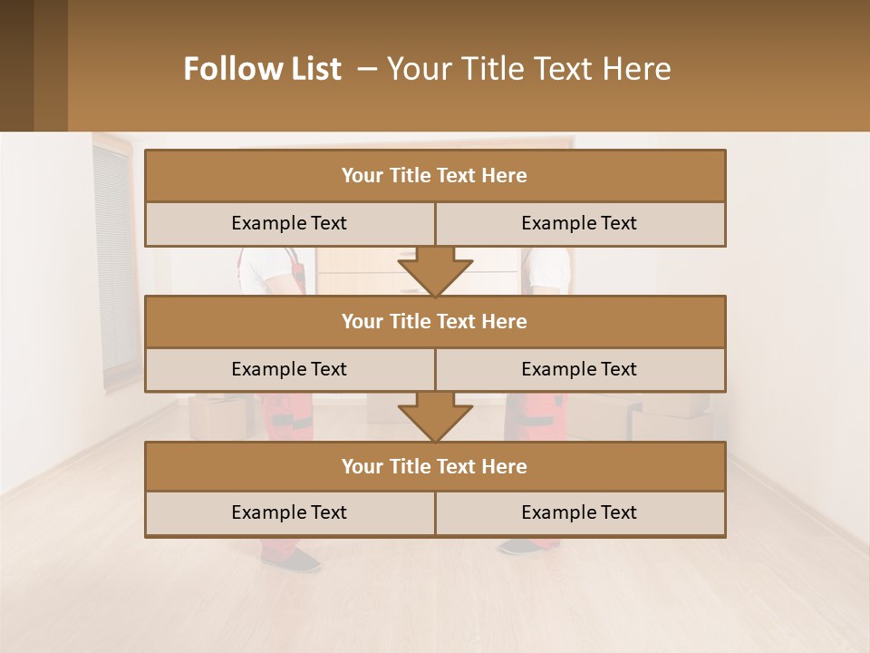 A Couple Of Men Standing Next To Each Other In A Room PowerPoint Template