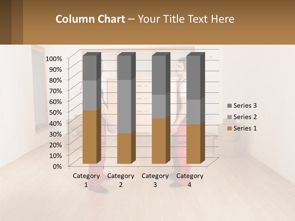 A Couple Of Men Standing Next To Each Other In A Room PowerPoint Template