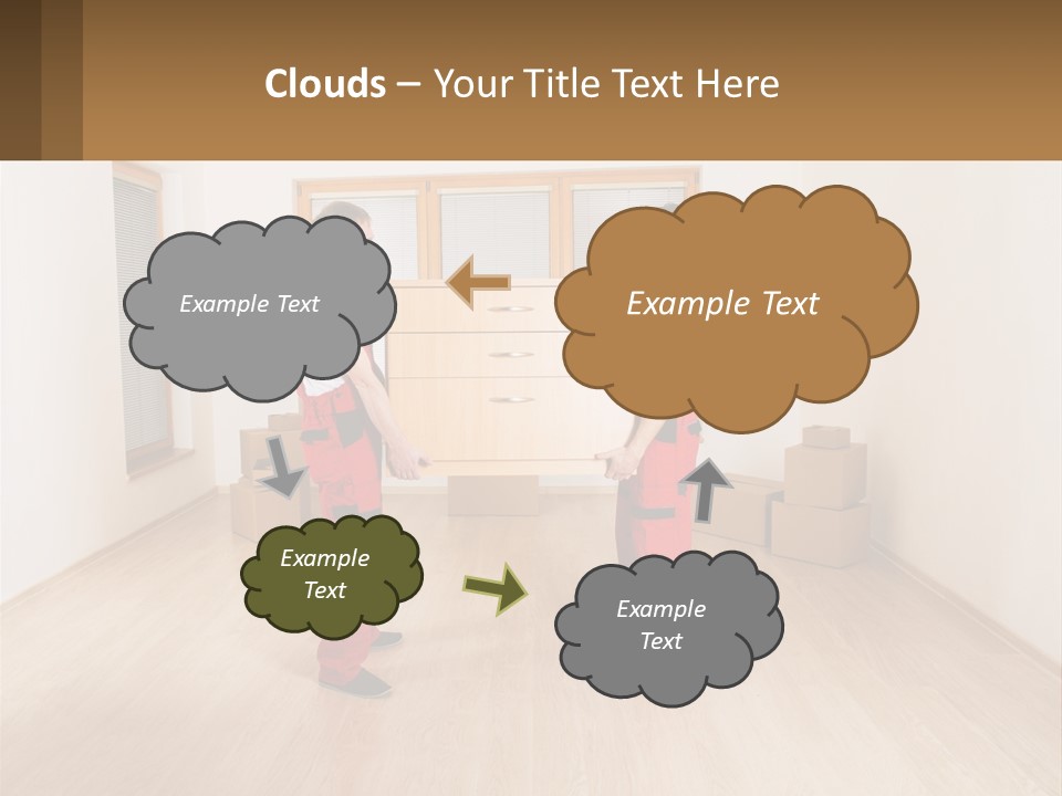 A Couple Of Men Standing Next To Each Other In A Room PowerPoint Template
