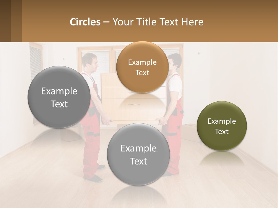 A Couple Of Men Standing Next To Each Other In A Room PowerPoint Template