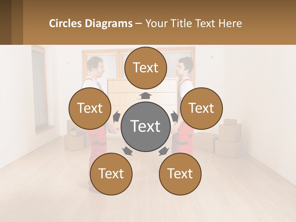 A Couple Of Men Standing Next To Each Other In A Room PowerPoint Template