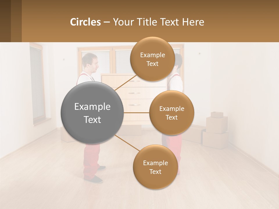 A Couple Of Men Standing Next To Each Other In A Room PowerPoint Template