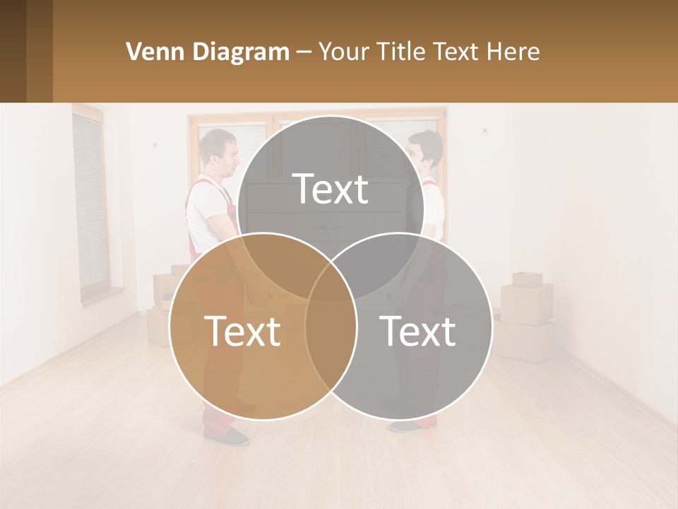 A Couple Of Men Standing Next To Each Other In A Room PowerPoint Template