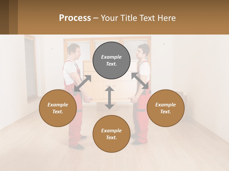 A Couple Of Men Standing Next To Each Other In A Room PowerPoint Template