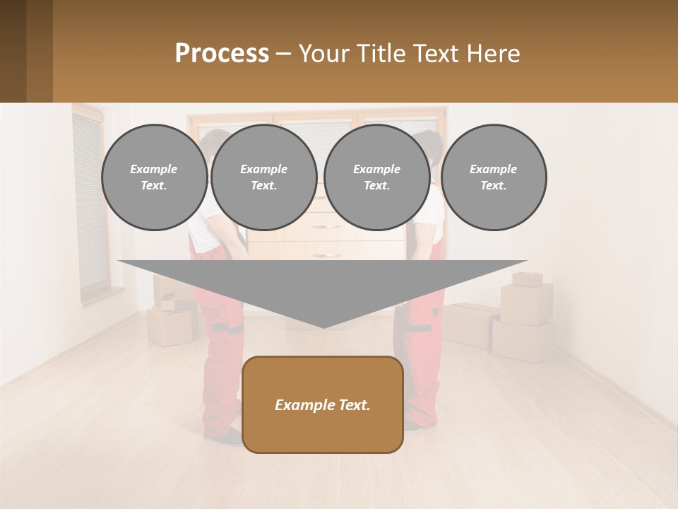 A Couple Of Men Standing Next To Each Other In A Room PowerPoint Template