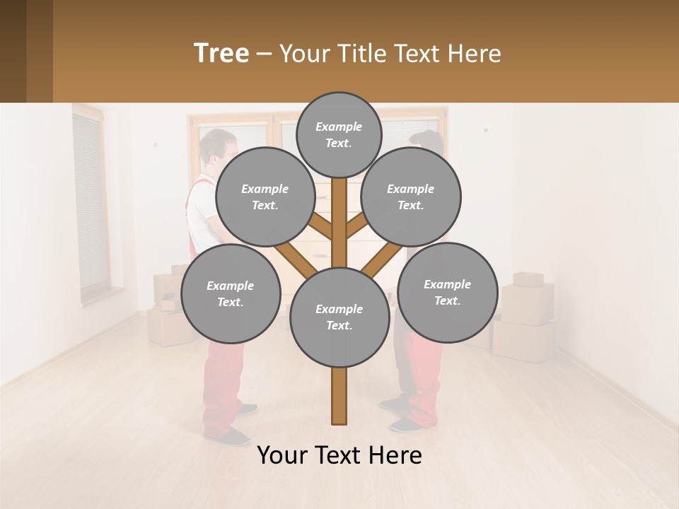 A Couple Of Men Standing Next To Each Other In A Room PowerPoint Template