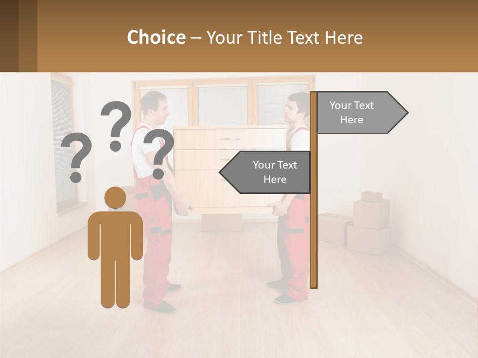 A Couple Of Men Standing Next To Each Other In A Room PowerPoint Template