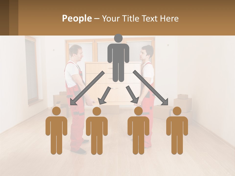 A Couple Of Men Standing Next To Each Other In A Room PowerPoint Template