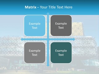 A Building That Has A Lot Of Windows On It PowerPoint Template