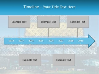 A Building That Has A Lot Of Windows On It PowerPoint Template