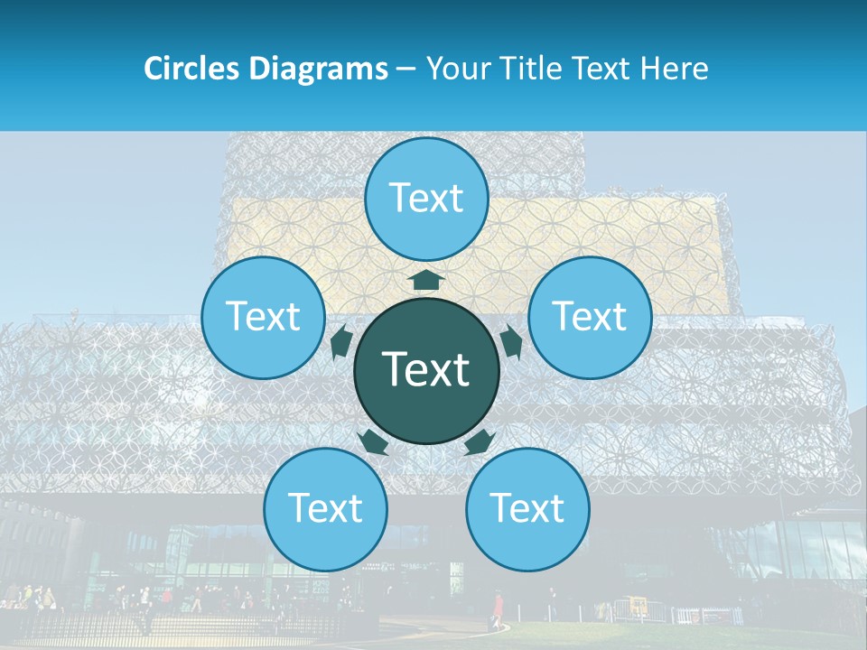 A Building That Has A Lot Of Windows On It PowerPoint Template