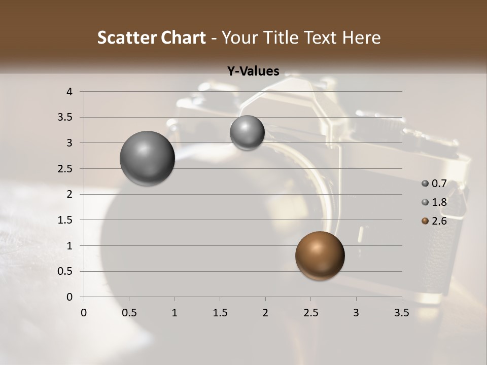 A Camera Sitting On Top Of A Wooden Table PowerPoint Template